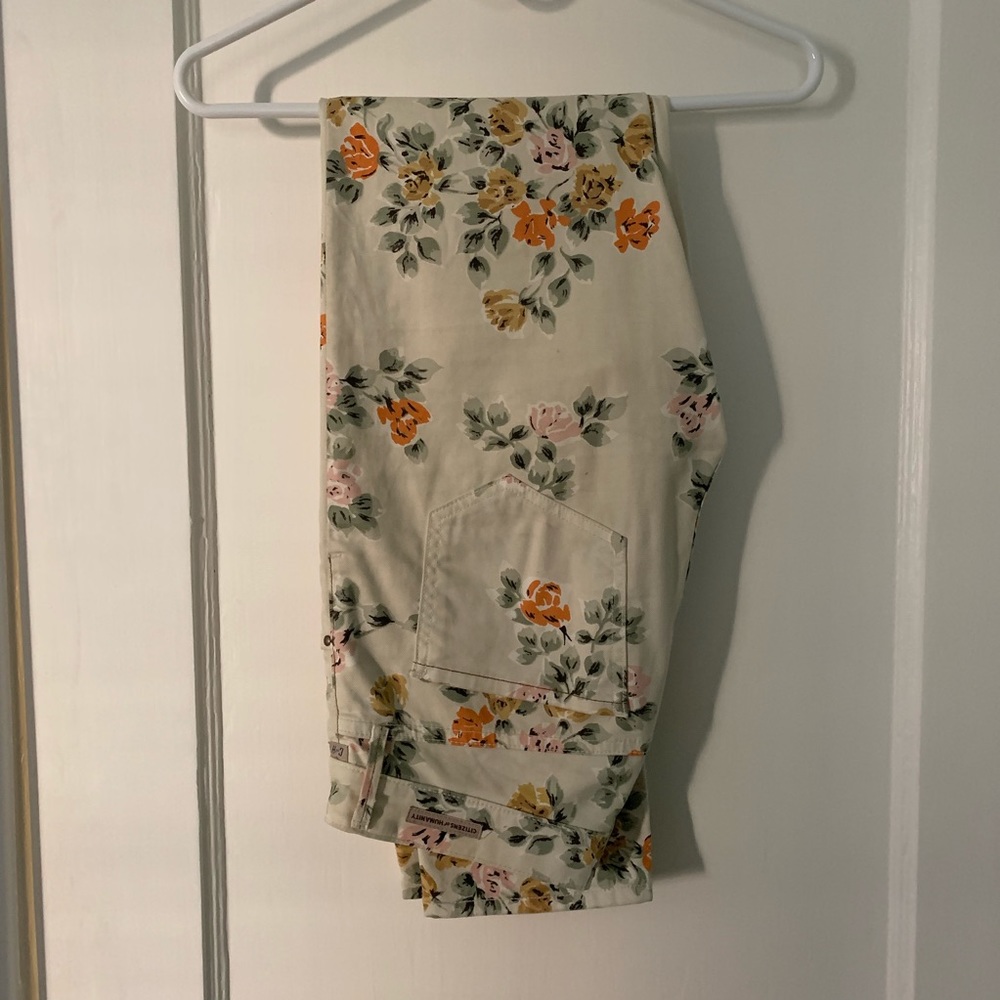 Citizens Floral Denim, like new